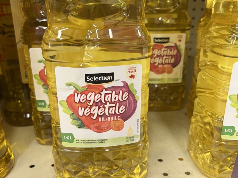 Selection vegetable oil Made Canada 🇨🇦