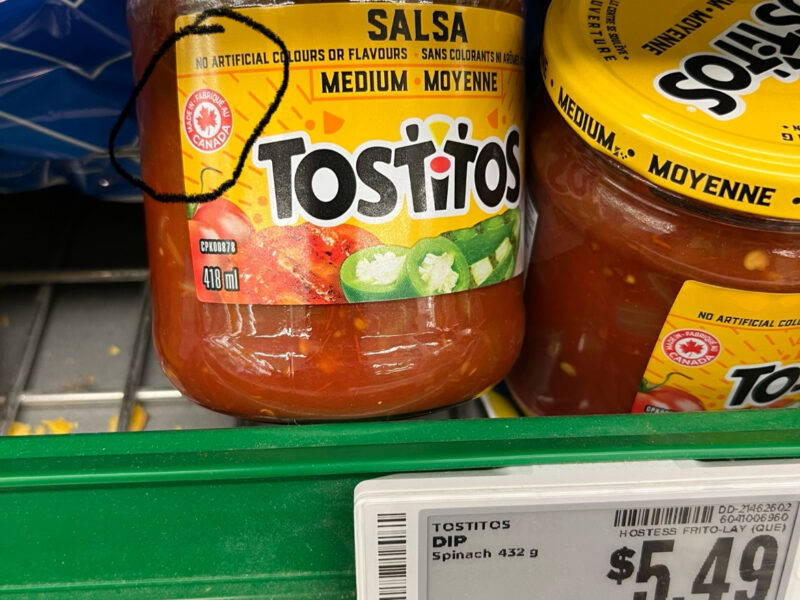 Tostitos Salsa Made in Canada 🇨🇦