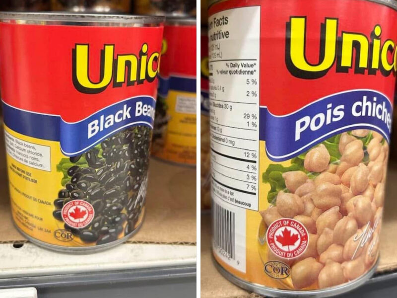 Unico Black Beans made in Canada