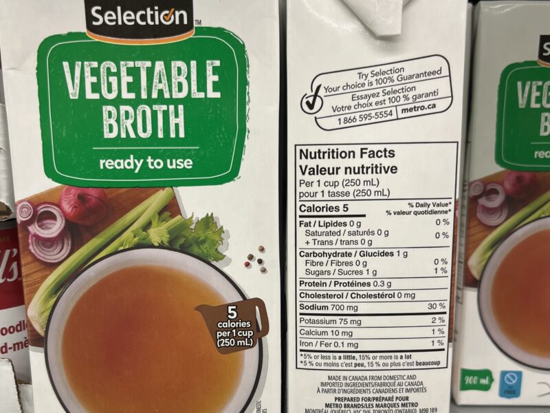 Selection Vegetable Broth